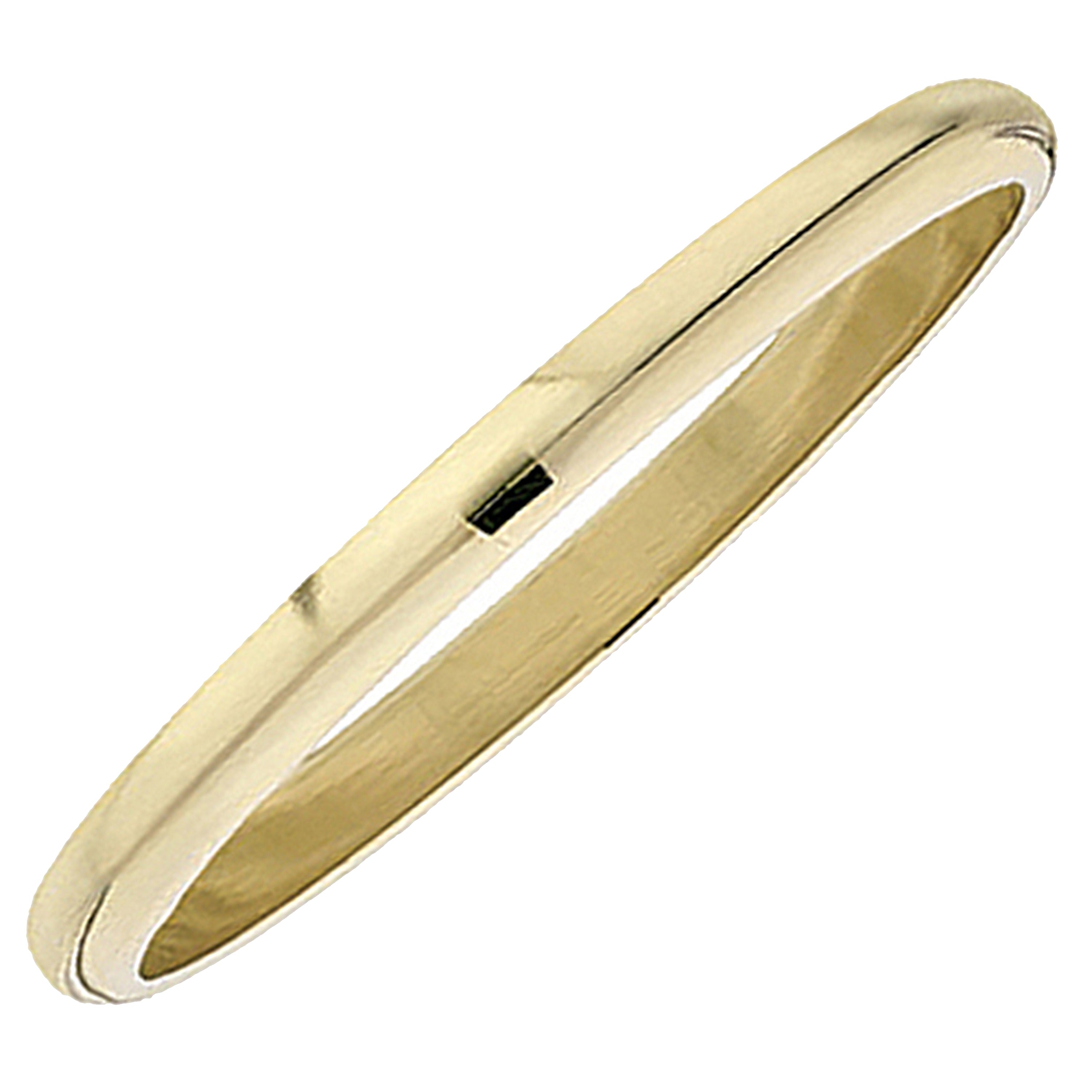 2 MM Men's Women's Unisex Wedding Band Ring Domed Plain Shiny Polished Traditional, 10K Yellow Gold