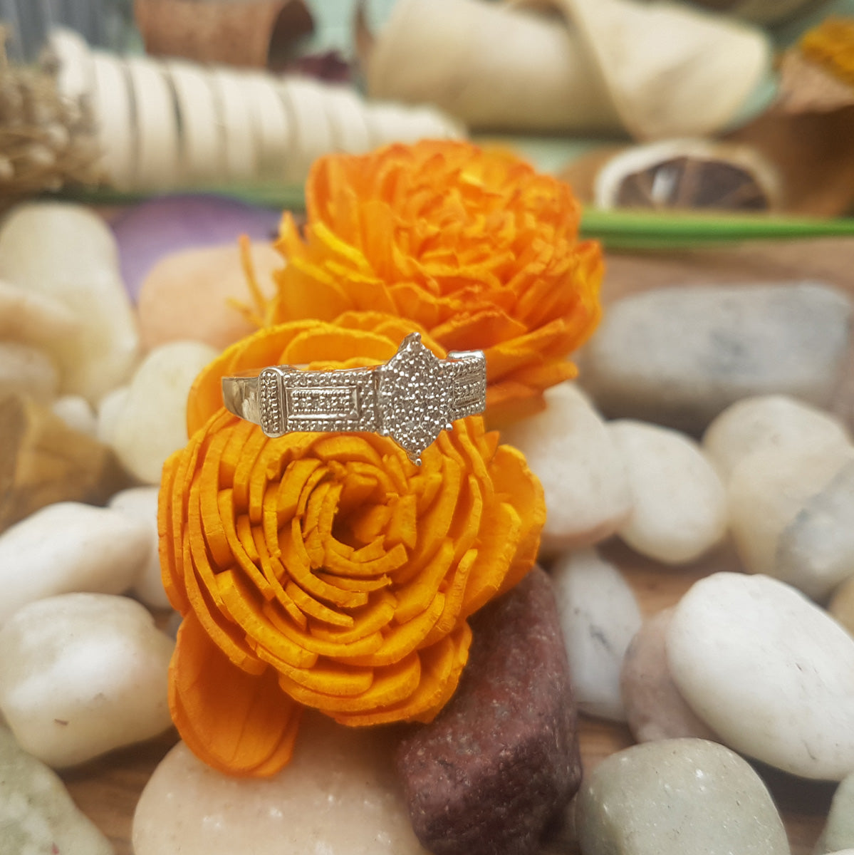 0.30 Carat (ctw) Sterling Silver Round Diamond Ladies Promise Ring Marquise Shape