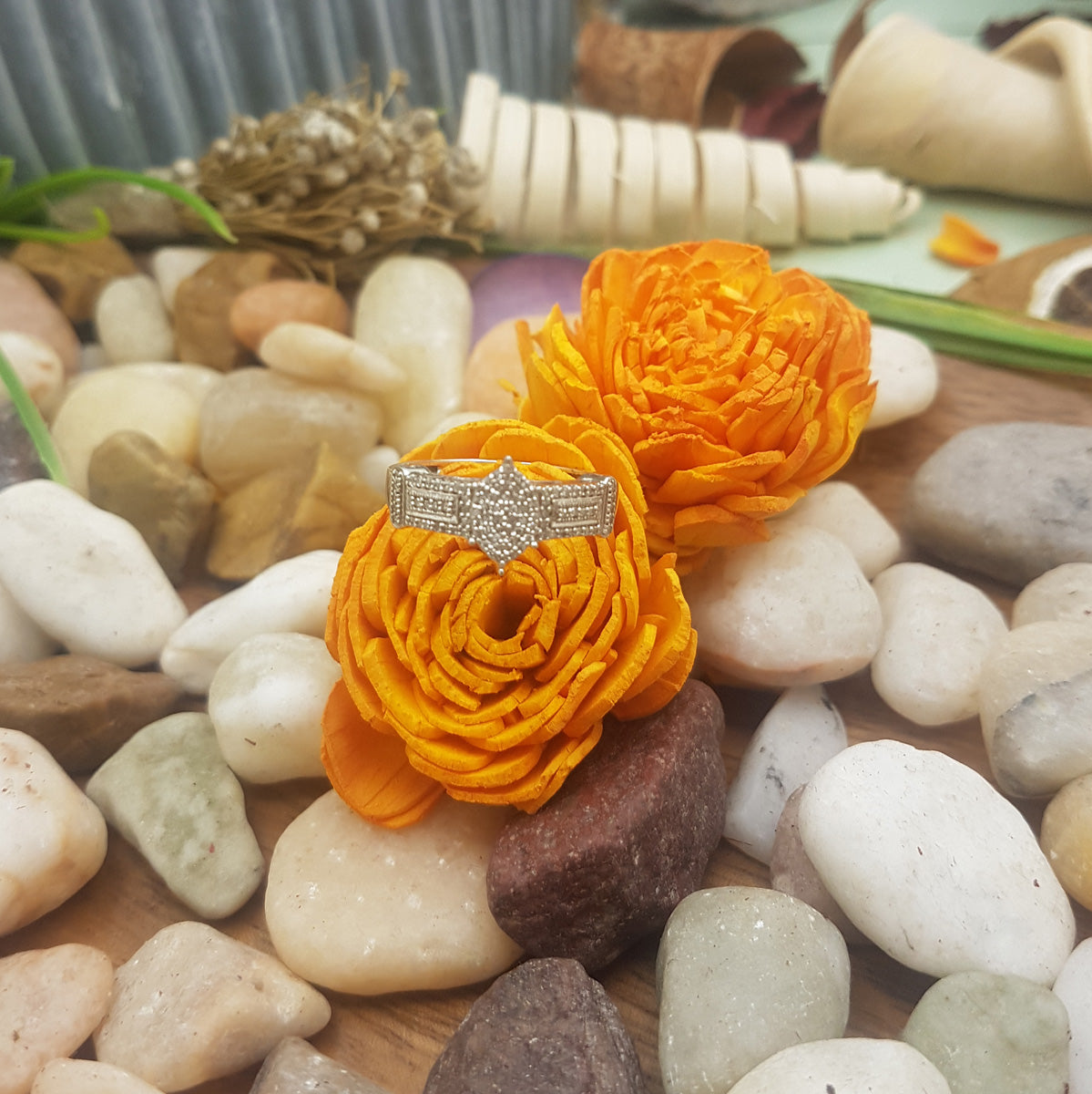 0.30 Carat (ctw) Sterling Silver Round Diamond Ladies Promise Ring Marquise Shape